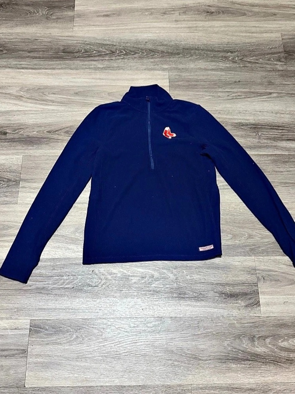 vineyard vines Boston Red Sox MLB Quarter-Zip Fleece Pullover Quarter-Zip Fleece